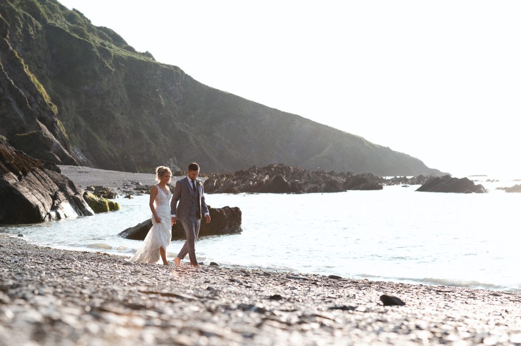 intimate elopement wedding cornwall
